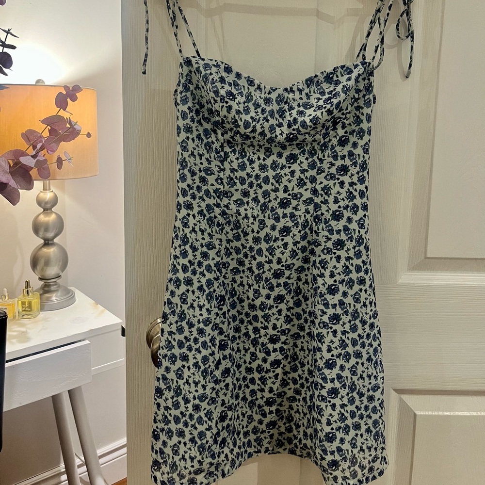 Beginning Boutique Blue Floral Dress